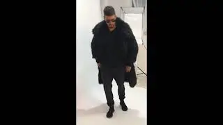 Wolf Fur Coat Men