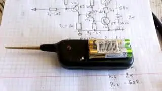 A simple three-transistor electrical tester