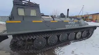 МТЛБ РАЗГГРУЗКА приехали с объекта на крутом трале!!!