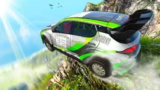 We Crashed Our Cars During Downhill Races in BeamNG Drive Mods!