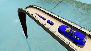 Big and Small Cars High Jumps BeamNG Drive