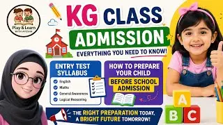 Entry Test syllabus for class KG | Nursery Class syllabus |Play and Learn with Ayesha 