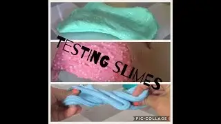 Testing Slimes!!