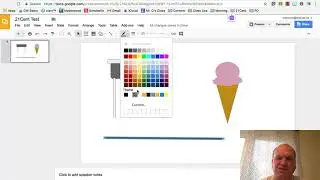 The line formatting options in Google Slides