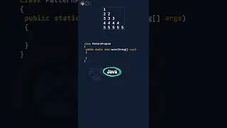Java Pattern Program | Right-angled Number pattern 