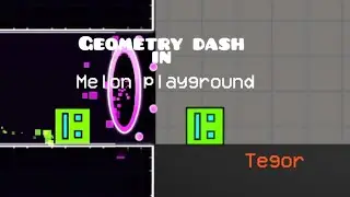 GEOMETRY DASH IN MELON PLAYGROUND | MELON PLAYGROUND
