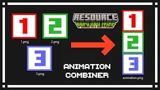 Animation Combiner - Easily combine mulitple textures into one! - Resource Pack Utilities [Tutorial]