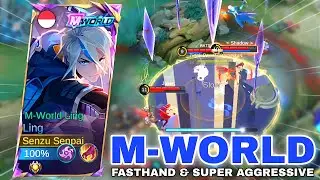 LING M-WORLD HARD TO SEE THE SWORD? LING FASTHAND & AGGRESSIVE GAMEPLAY Mobile Legends