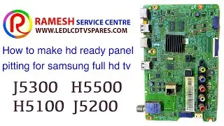 How to Add HD Ready Display to Samsung Full HD TV J5300 H5100