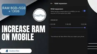 How to increase RAM on your mobile || OnePlus RAM boost setting