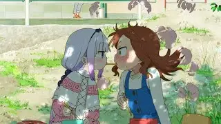 Kobayashi Kanna & Saikawa Sharing a Kiss | Miss Kobayashi's Dragon Maid Season 2