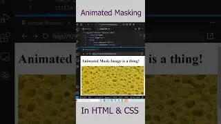 Animated Masking in HTML & CSS #webdesign #webdevelopement #html #css