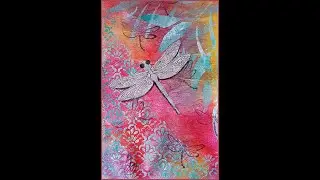 Art Journal Page Tutorial - Paper Napkin and Stenciling