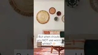 When To Use WARM WHITE Paint Colors & when NOT to! 👀 #shorts #whitepaint #interiordesign #decor