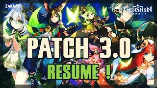 NOUVELLE ZONE, LE DENDRO, 3 NOUVEAUX PERSOS & DES EVENTS ! MAJ 3.0 HYPE ! - GENSHIN IMPACT