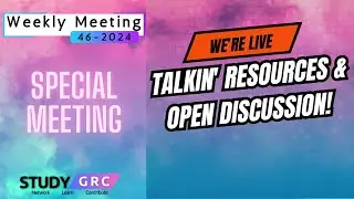 We're live! Talkin' Resources & Open Discussion!