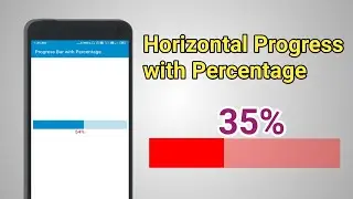 How To Create Horizontal Percentage ProgressBar In SketchWare |Hindi|Without Coding