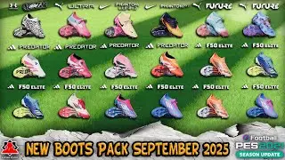👟 New Boots & Gloves Pack September 2025 + Installation - PES 2021 & Football Life 2025