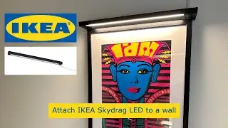 Ikea hack: attach SKYDRAG LED strip to a wall