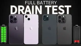 iPhone 15 pro max Vs 14 pro max Vs 15 plus Vs 14 plus BATERY LIFE TEST