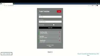 Task Tracker React JS App