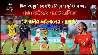 অনূর্ধ্ব-১৭ মহিলা বিশ্বকাপ ফুটবল | কে কে গেল কোয়ার্টার ফাইনালে | FIFA U17 Women's World Cup 2024