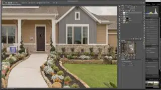 Retouching exterior of house - Photoshop advance users only.