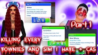 K*lling Every Townies and Sims I Hate + CAS Speed // The Sims 4