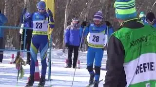 Павлодар. Лыжные гонки. Чемпионат РК среди юношей и девушек 2018 г.