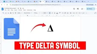 How To Insert Delta Symbol In Google Docs