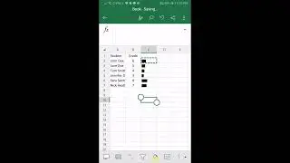 Create custom data bars in mobile Excel for Android