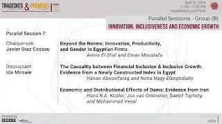 ERF 30 Annual Conference: Parallel Sessions - (B) - Innovation, Inclusiveness and Economic Growth