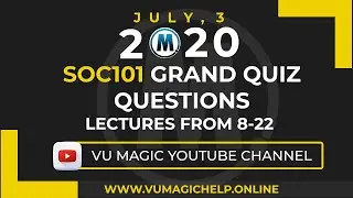 Soc 101 grand quiz / Soc 101 grand quiz question | Vu Magic Help