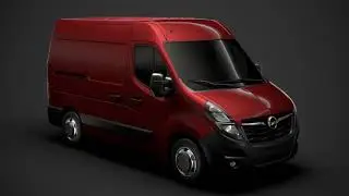 3D Model Opel Movano L1H2 Van 2020 at 3DExport.com