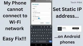 My phone cannot connect to wifi easy fix | How to set a static IP address on android phone