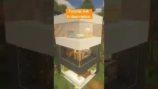 How to build Modern House (Tutorial) | link in description | #shorts #minecraft