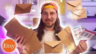 📦 Shipping Etsy stickers | Tutorial 4k