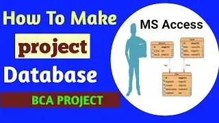 how to make database project | how to create database for project | BCA project