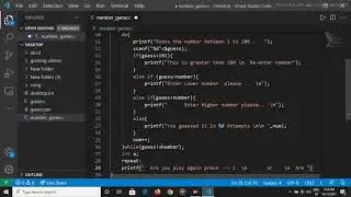 Project 1: number guessing game in c | C Tutorials #programming #cprogramming #code