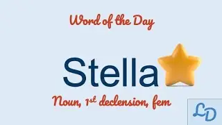 Word of the Day: Stella