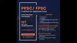 FPSC | PPSC #chemistry preparation