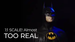 How to Paint a Life-Size Batman (Hyper Realistic Eyes!)