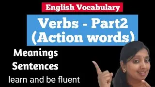 Verbs(Action words)-part2/ English/ vocabulary