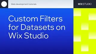How to create custom filters for datasets on Wix Studio