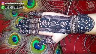 Floral Arabic Injection Mehndi design ||