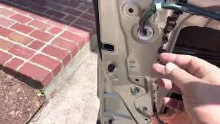 2015 Toyota Highlander - Driver Door inner handle cable repair (part 2 of 2)