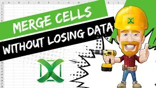 Excel - How to Merge cells without losing data | Excel Tips 89