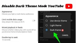 How To Turn Off Dark Mode on YouTube | YouTube Dark Theme (Android)