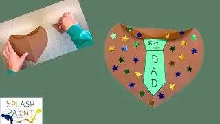 Father’s Day Craft Paper Heart Tie