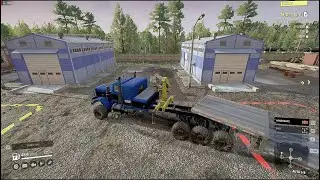 SnowRunner Vologda Region Ep.25 (Wild River, Fix the Gate and Finish Building the Garages!!!)